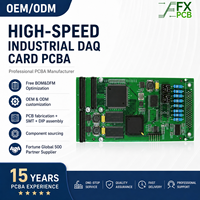 Tarjeta DAQ Industrial de Alta Velocidad con Certificación UL 94V0, Placa PCBA para Instrumentación de Control de Procesos con Control de Impedancia PCB