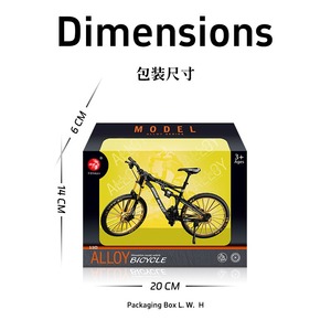 Modèle de vélo de montagne en métal moulé sous pression à l'échelle 1:10, simulation de vélo de course en <span class=keywords><strong>descente</strong></span>, jouet miniature pour garçons, collection de cadeaux - Product Image 4