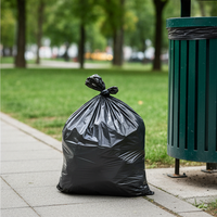Sacs poubelle en plastique recyclé, grand format, pour entrepreneurs, très résistants, noirs, sacs poubelle, sacs à ordures, bolsas de basura, sacs à déchets