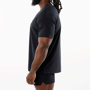 À la mode hommes haut en été en gros blanc Gym T-<span class=keywords><strong>shirt</strong></span> respirant séchage rapide confortable doux sport course hommes T-shirts - Product Image 5