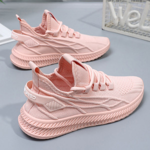 Chaussures décontractées pour femmes, couleur unie, à lacets, respirantes, durables, semelle souple, légères - Product Image 4
