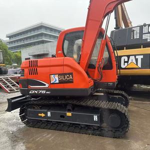 Miniexcavadora de cadenas Doosan DX75-9C de 7.5 toneladas, usada, a bajo precio, con pocas horas de trabajo, motor Yanmar - Product Image 5