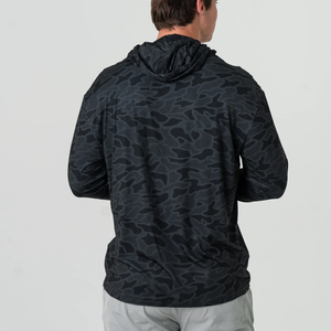 Sweat à capuche de pêche personnalisé UPF 50 imprimé camouflage, chemises de natation, de <span class=keywords><strong>surf</strong></span> et de randonnée, respirantes, légères, antibactériennes, séchage rapide - Product Image 2