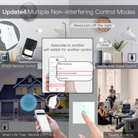 MOES WiFi Interrupteur mural intelligent RF sans fil Smart Life/Tuya 2/3 voies Muilti-Control Association App Relay Status