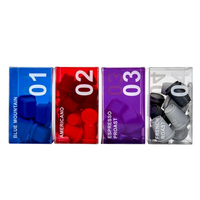 Boîte en plastique PVC/PET transparente imprimée sur mesure, matériaux recyclés pour l'emballage pliable à pli souple, promotion, utilisation en épicerie