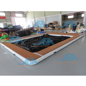 <span class=keywords><strong>Piscine</strong></span> flottante gonflable en teck avec filet amovible, <span class=keywords><strong>Surface</strong></span> antidérapante - Product Image 4