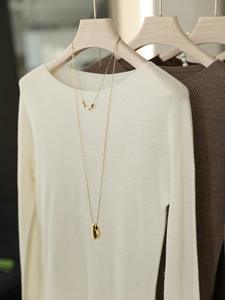 Suéter de Mujer de Manga Larga, Cuello con Botones Vintage, Sin Costuras, Adelgazante, Tejido a Mano con Viscosa/Poliéster Ultrafino, con Cierre - Product Image 6