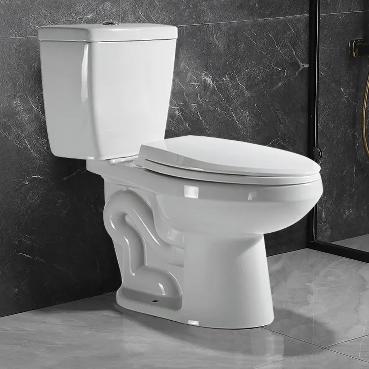 Inodoro อุปกรณ์สุขภัณฑ์เซรามิกแบบ Cupc,2ชิ้นสำหรับห้องน้ำห้องน้ำ Wc S-Trap Water Closet โถชักโครกห้องน้ำ