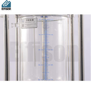 लैब 20एल रासायनिक उपकरण ग्लास रिएक्टर उच्च बोरोसिलिकेट ग्लास रिएक्टर - Product Image 4