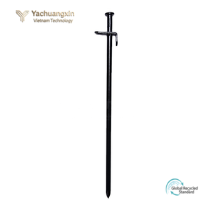 Yachuangxin Black Ground Stakes 30cm Steel Tent <b>Pegs</b> DIY Grade Straight <b>Bag</b> Handle Outdoor Camping Equipment All Seasons Use - Product Image 5