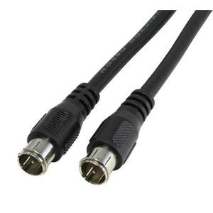 Prolunga per antenna F maschio 1,5m, nera, con qualità di segnale, ideale per migliorare la ricezione di televisione o radio. - Product Image 1