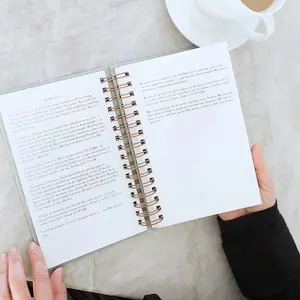 Diário cristão personalizável impresso cadernos em espiral A5 diário de oração agenda diário de impressão