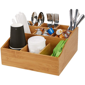 Caja de Almacenamiento de Escritorio de Madera, Rectangular, Multifuncional, Organizador de Oficina sin Tapa, Lector de Pensamientos - Product Image 5