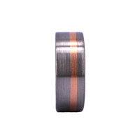 Rose Gold Plated 8mm Wolfram Ring für Männer für Verlobung feier Jubiläum-Blank Wolfram Ring