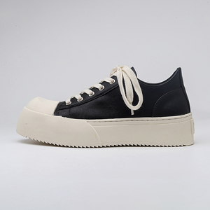 Scarpe da ginnastica basse stile Y2K Grunge con finitura opaca, zeppa piatta rinforzata, ammortizzazione e protezione anti-collisione, ideali per il jogging, per ragazze adolescenti - Product Image 3