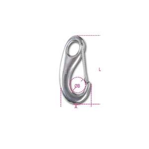 BETA - 082500205 ROBUR-Extremo de ojo de resorte de fundición a presión AISI 316 (paquete múltiple)-ELEMENTOS EAN 8014230636481 PARA CONECTORES DE FIJACIÓN - Product Image 2