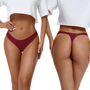 Slip Comodo da Donna, <span class=keywords><strong>Perizoma</strong></span> Traspirante, Tinta Unita, Senza Cuciture, a Vita Bassa, G-string per Uso Quotidiano - Product Image 1