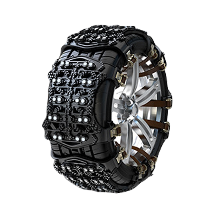 Резиновая нескользящая цепь на колесо, простая в установке, защита автомобильных шин, цепь с двумя когтями