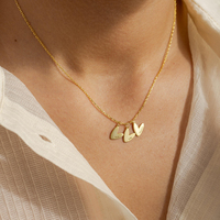 Collier cœur gravé personnalisé CYNYA, collier avec pendentif personnalisé, cadeau significatif pour maman, grand-mère pour la fête des mères, Noël