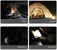 Lampe de travail LED rechargeable 400 lumens, angle de faisceau 120°, lumière du jour 6000K, autonomie de 3 heures pour l'inspection en atelier