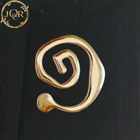 Hebilla de Metal para Trajes de Baño, Conector de Aleación de Zinc Dorado con Forma Irregular, para Accesorios de Ropa Interior, Venta al Por Mayor