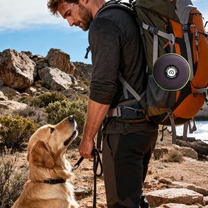 Pet <b>Bowl</b> Eco-Friendly Silicone Travel <b>Bowl</b> Travel Collapsible Silicone Dog Water <b>Bowl</b> 2-Piece Portable Set Zipper Travel <b>Bag</b> - Product Image 2