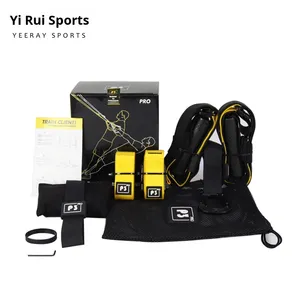 Tela de poliéster duradera para TRX para juego de entrenamiento de suspensión barra multifuncional tipo engranaje cuerda de tensión cinturón colgante ejercicio - Product Image 5