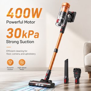 QV20 Handheld Battery-Powered <b>Vacuum</b> Cleaner 400W Brushless Motor HEPA Filter 1.2L Dust Capacity <b>Portable</b> for Household Use - Product Image 1