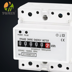 Compteur d'énergie monophasé 2 fils sur rail DIN, 4 modèles, analogique, sans fil, compteur de kilowattheures électrique 230 VCA, compteur de puissance sur rail DIN - Product Image 4