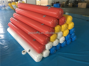 Tubos inflables de PVC duraderos personalizados para piscina, marcador de carril, <span class=keywords><strong>boya</strong></span>, pontones, para parque acuático, línea de natación - Product Image 3