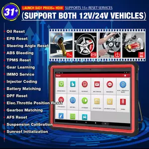 מקצועי השקת 2 ב 1 Obd2 סורק Obd2 12v כדי 24v השקת אבחון כלי X431 Pro3s + hd3 עבור מכוניות ומשאיות - Product Image 4