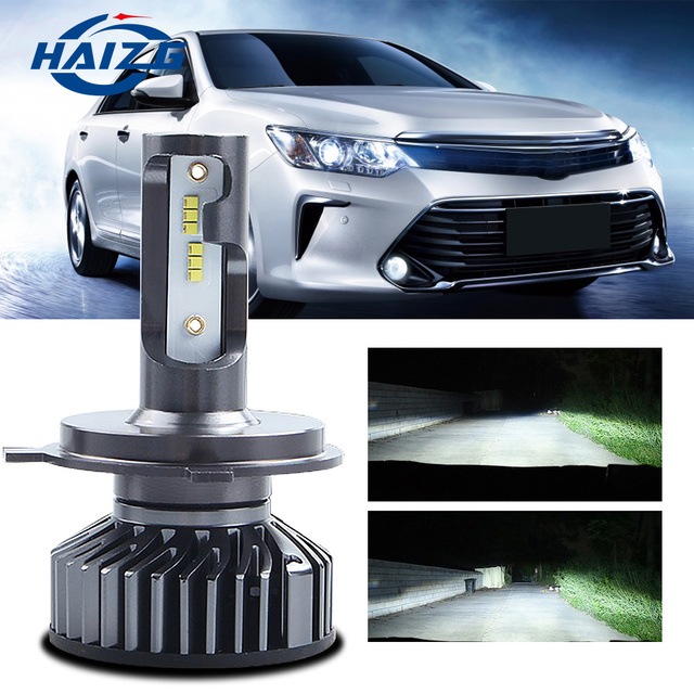 HAIZG F2 9006 Model Luces Led H4 Para Auto Movie Led Headlight Auto Parts 9005 9006 H11 H4 Led Headlight