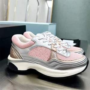 Zapatillas Escolares de Plataforma Baja para Niñas, Versión Original, con Cordones, Parte Superior de Malla, Suela de Goma, Amortiguación, Forro de Algodón Duradero - Product Image 4