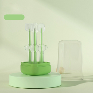 Kingtale Gentle <strong>Dental</strong> Care Non-Toxic Soft and Durable -Ideal Small Dog and <strong>Cat</strong> 3-Piece Pet Silicone Toothbrush Kit - Product Image 5