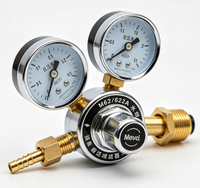 Régulateur de gaz acétylène industriel robuste M60/862, contrôle précis de la pression, accessoires de fabrication métallique