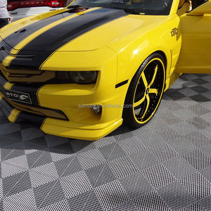 가정용 차고 작업장 용 18mm 두꺼운 미끄럼 방지 비닐 바닥재 클릭 잠금 쪽모이 세차 3D 모델 그래픽 디자인 포함 - Product Image 4