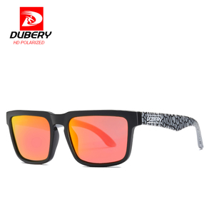 DUBERY 2025 Lunettes de <span class=keywords><strong>soleil</strong></span> pour femmes de haute qualité, verres ronds UV400, montures carrées bleues transparentes, rouges et jaunes pour femmes et hommes - Product Image 1
