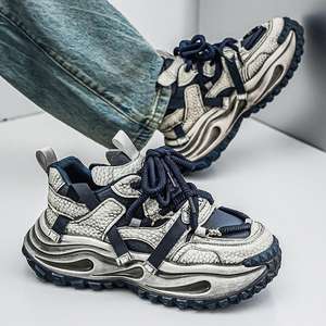 Zapatos de Hombre Estilo Vintage Primavera 2026, Zapatos Casuales Extremadamente Populares con Suelas Gruesas y Tacones Elevados, Zapatos Deportivos - Product Image 2