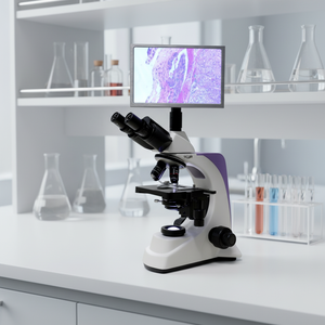 Microscopio Trinocular de Laboratorio MT MEDICAL con <span class=keywords><strong>Objetivo</strong></span> Acromático Estándar y Plataforma Mecánica para Observación Biológica - Product Image 4