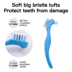 Marca y paquete personalizados, cerdas <span class=keywords><strong>de</strong></span> doble cara económicas, <span class=keywords><strong>cepillo</strong></span> para dentadura, <span class=keywords><strong>cepillo</strong></span> <span class=keywords><strong>de</strong></span> limpieza para dentadura dura, <span class=keywords><strong>cepillo</strong></span> <span class=keywords><strong>de</strong></span> <span class=keywords><strong>dientes</strong></span> postizos - Product Image 4
