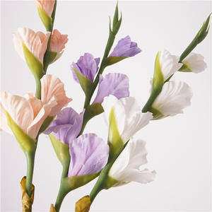 Jarrey fleurs artificielles luxe Style nordique vraie touche Latex épée orchidée pour la décoration de mariage à la maison - Product Image 4