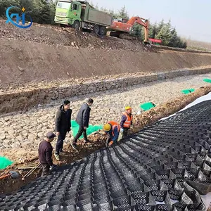 Driveway Gravel Plastic Grass Paver Grid Slope Protection Parking Lot Road Soil Stabilizer Geocell Price