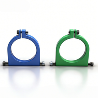 Pince de fixation de tube mobile de 30 mm avec vis M3 et écrous antidérapants, support léger noir et rouge