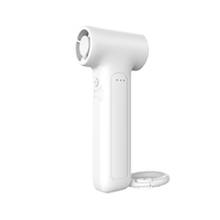 Ventilateur portable ultra-léger rechargeable pliable USB Type-C avec affichage de la puissance, mini ventilateur à main haute vitesse à réglage progressif