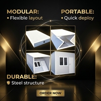 Maison conteneur pliable sur mesure, cabine préfabriquée modulaire en acier, bureau résidentiel portable, unité d'hébergement temporaire