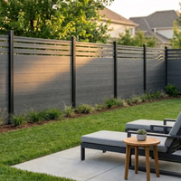 Clôture en treillis composite en alliage d'aluminium haut de gamme, élégante, durable et nécessitant peu d'entretien, solution extérieure pour jardin/gazon avec design 3D