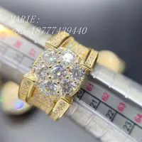 גברים תכשיטי hiphop גברים של טבעת s925 עם vvs moissanite טבעת יהלום חתונה טבעת לגברים