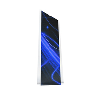 Trophée personnalisé en acrylique transparent avec un design géométrique moderne pour la reconnaissance d'entreprise ou les cérémonies événementielles