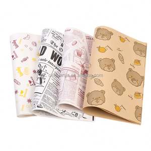 Custom Logo Disposable <b>Eco</b>-<b>Friendly</b> PE Coated Virgin Greaseproof Food Packaging <b>Paper</b> for Sandwich Hamburger & Cake - Product Image 5