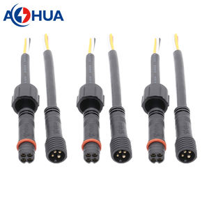 AOHUA садовый 2-контактный M10 мужской женский IP65 водонепроницаемый RGB светодиодный разъем - Product Image 4